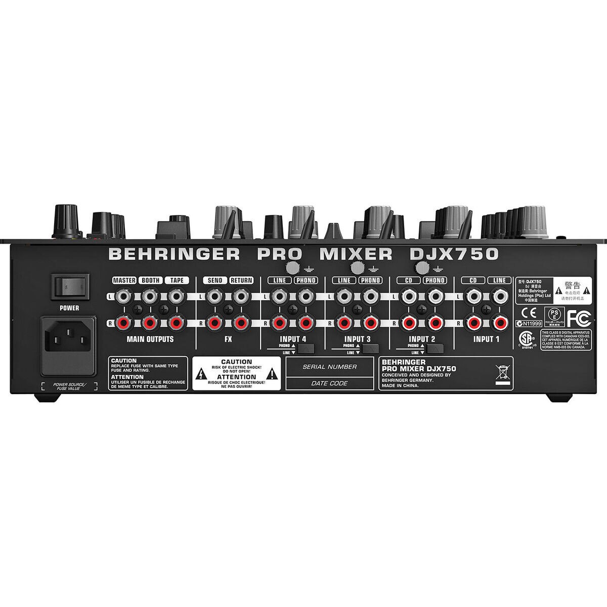 Behringer DJX750 Pro 5Channel DJ Mixer